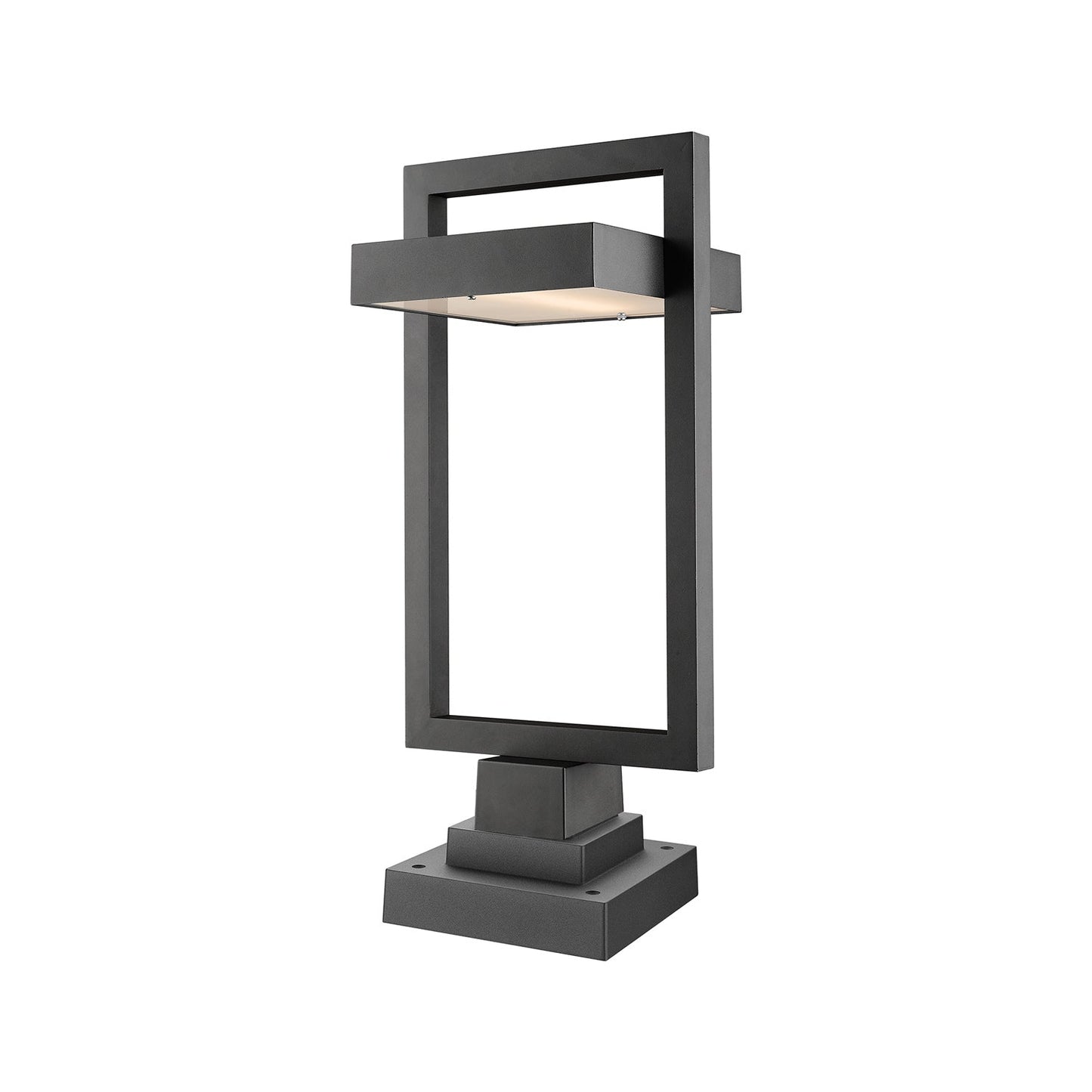 Luttrel 566S Outdoor LED Pier Mount Light in Black (24.25-Inch).