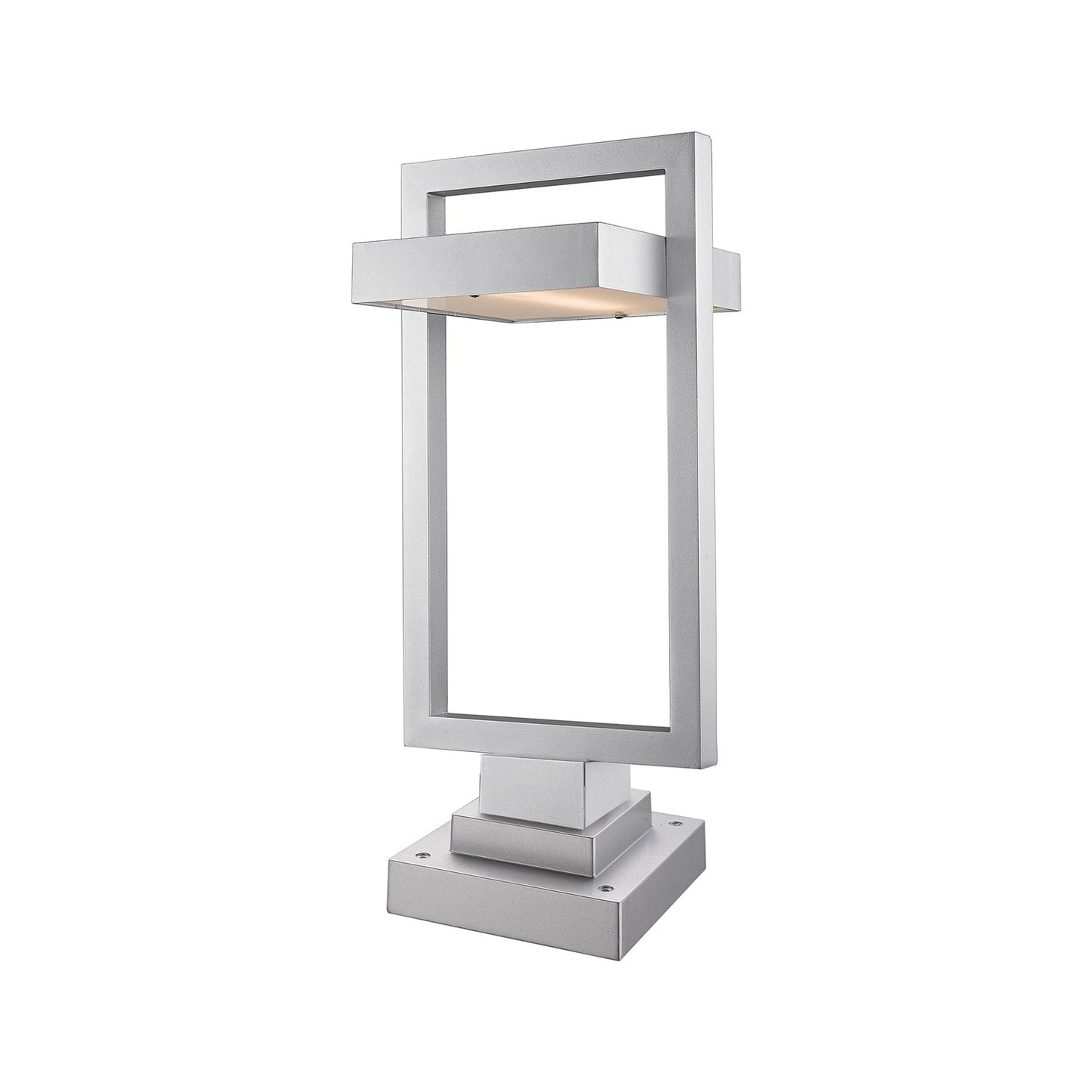 Luttrel 566S Outdoor LED Pier Mount Light in Silver (24.25-Inch).