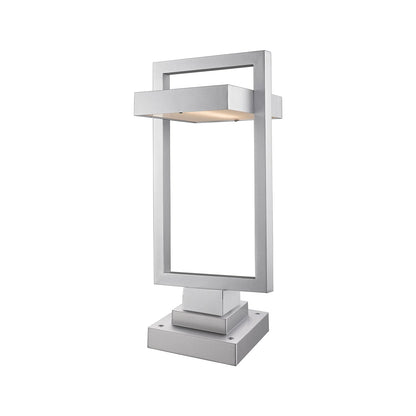 Luttrel 566S Outdoor LED Pier Mount Light in Silver (24.25-Inch).