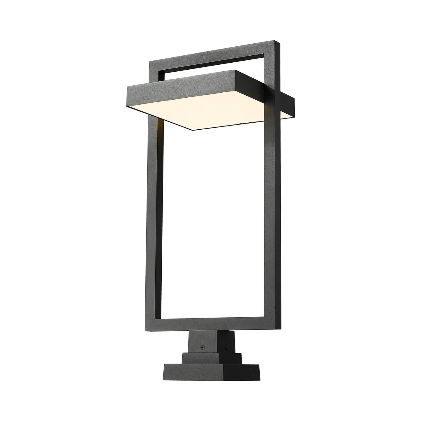 Luttrel 566S Outdoor LED Pier Mount Light in Black (31.38-Inch).
