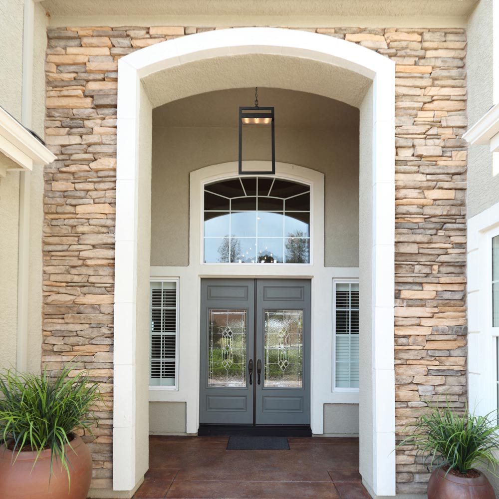 Luttrel Outdoor LED Pendant Light in Outside Area.