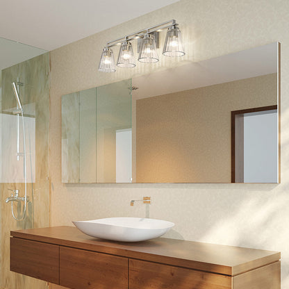 Lyna Bath Vanity Light in bathroom.