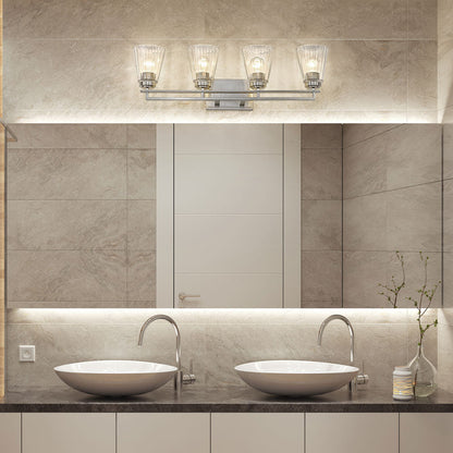 Lyna Bath Vanity Light in bathroom.