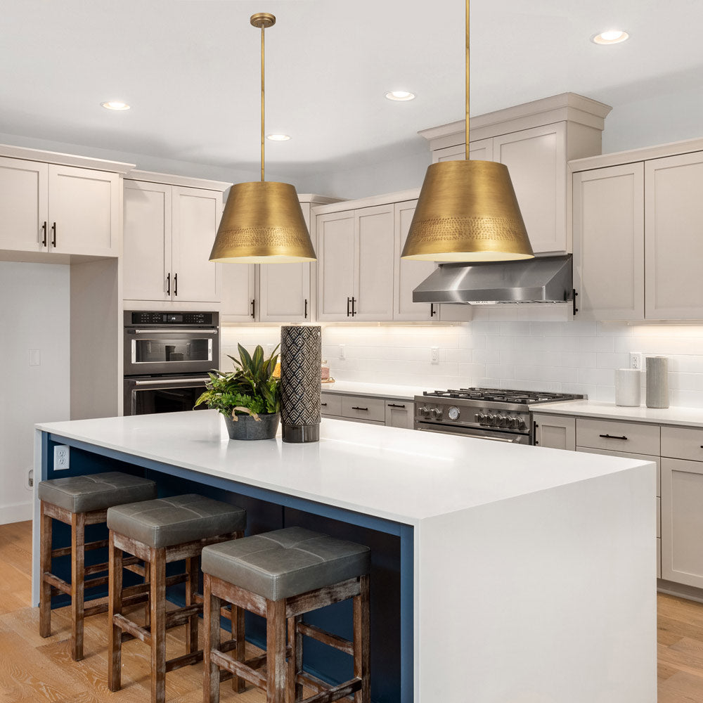Maddox Chandelier in kitchen.