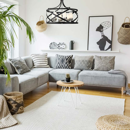 Malcalester Chandelier in living room.