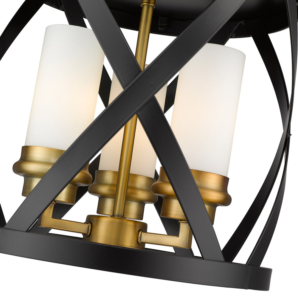 Malcalester Flush Mount Ceiling Light in Detail.