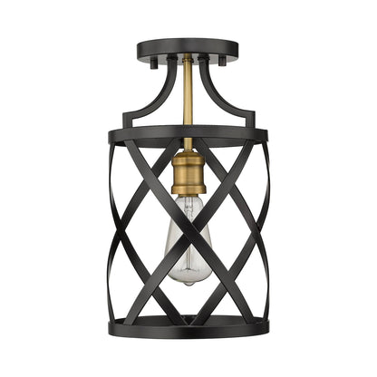 Malcalester Semi Flush Mount Ceiling Light in Detail.
