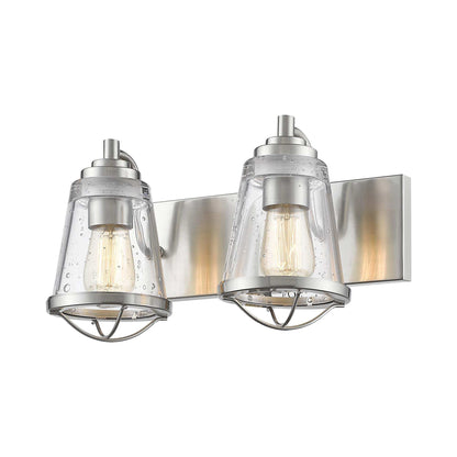 Mariner Bath Vanity Light in Brushed Nickel (2-Light).