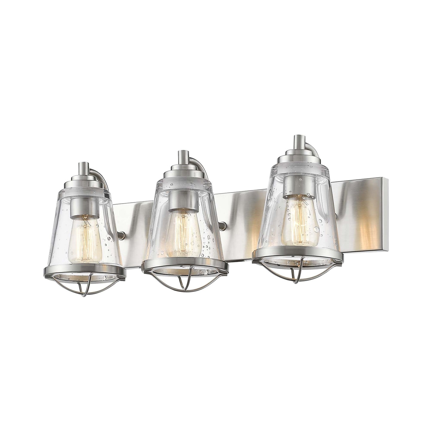 Mariner Bath Vanity Light in Brushed Nickel (3-Light).