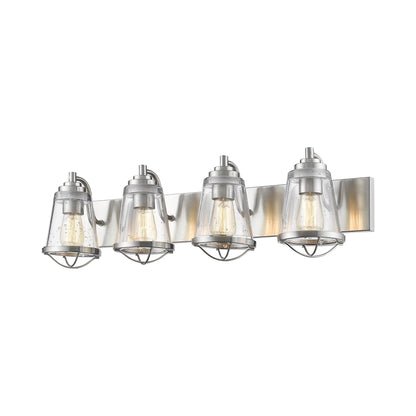 Mariner Bath Vanity Light in Brushed Nickel (4-Light).