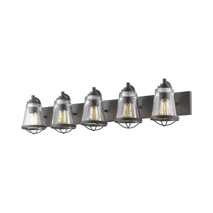 Mariner Bath Vanity Light in Bronze (5-Light).