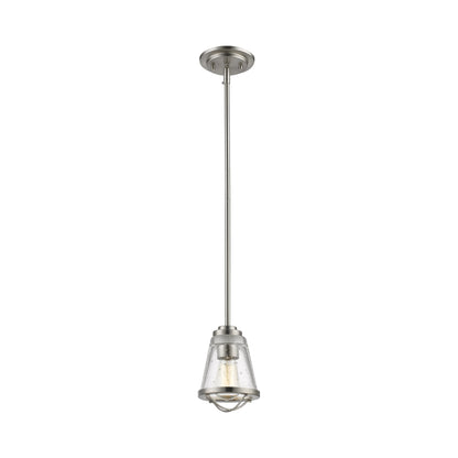 Mariner Pendant Light in Brushed Nickel.