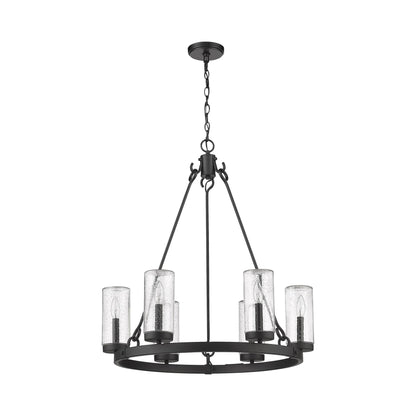 Marlow Outdoor Chandelier in Detail.