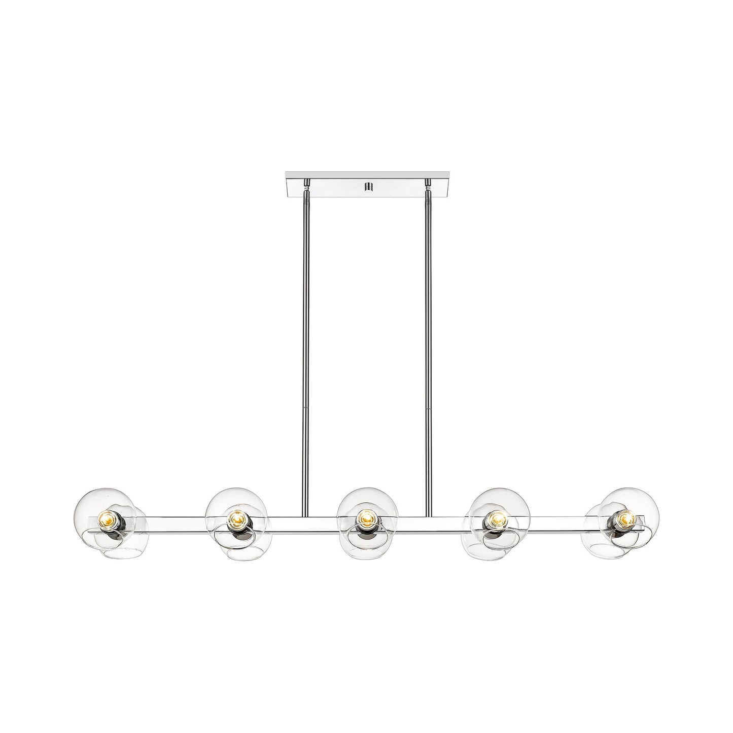 Marquee Linear Chandelier in Detail.