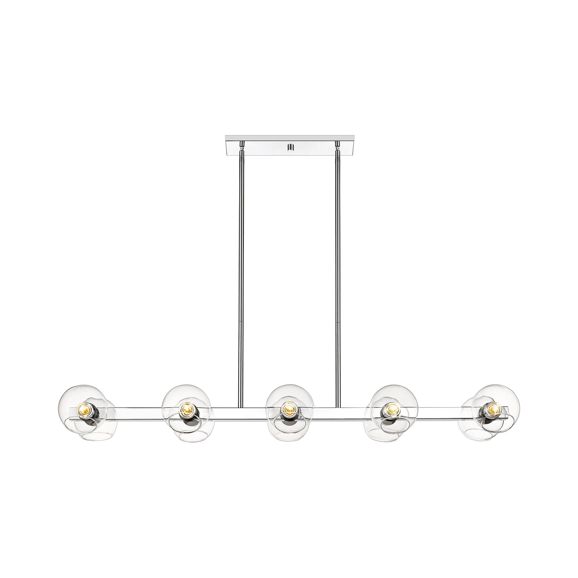 Marquee Linear Chandelier in Detail.