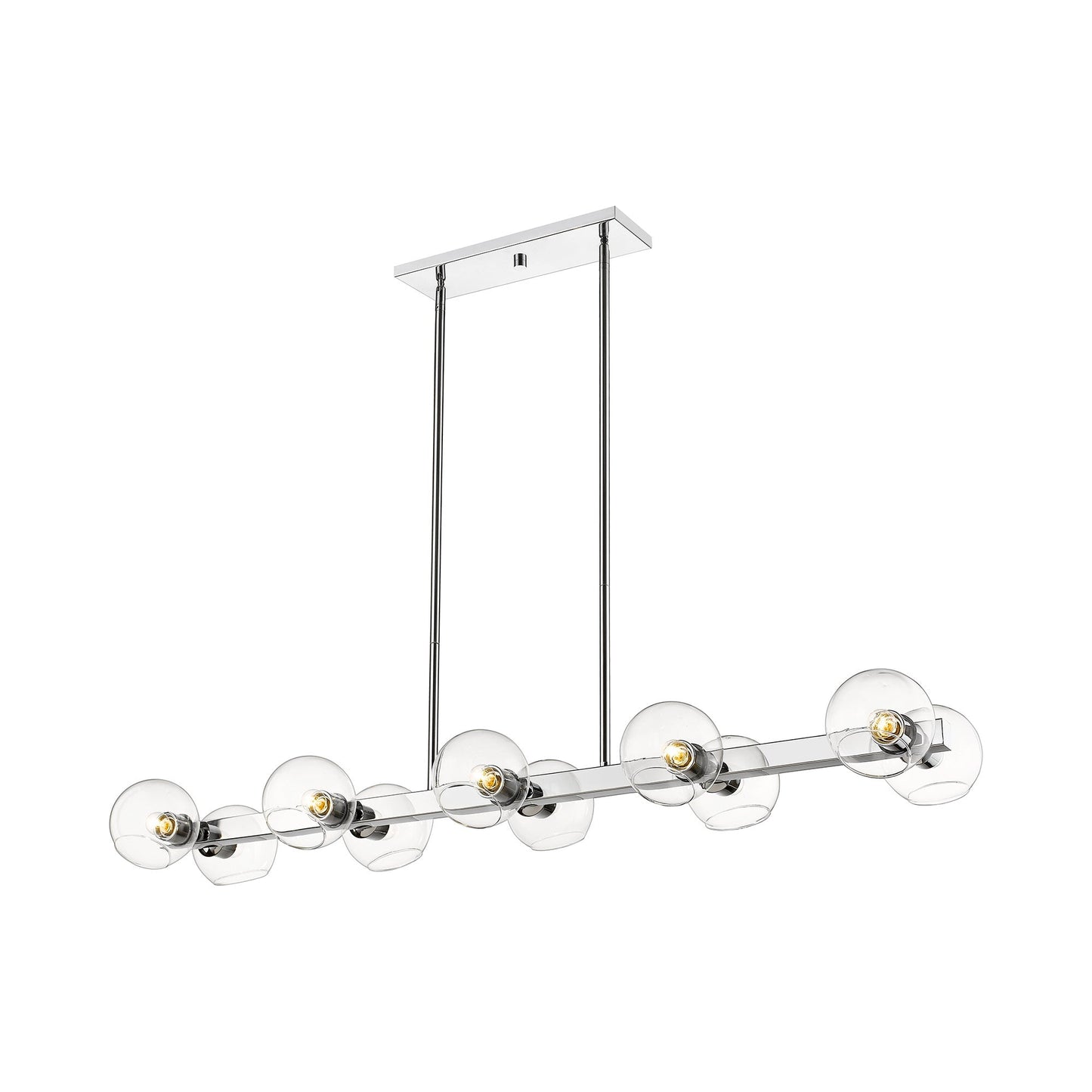 Marquee Linear Chandelier in Detail.