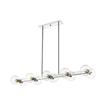 Marquee Linear Chandelier in Detail.