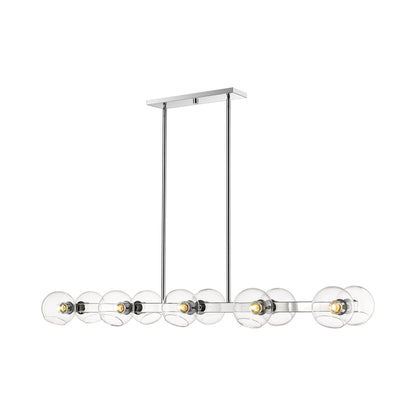 Marquee Linear Chandelier in Detail.