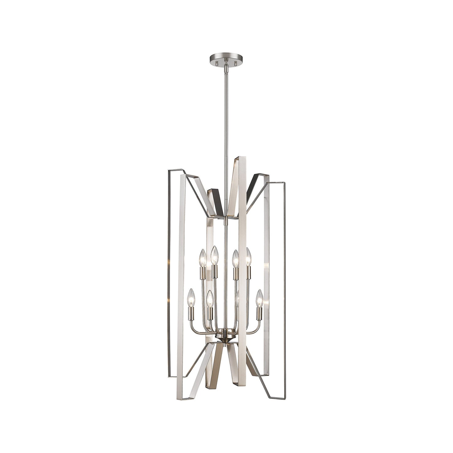 Marsala Chandelier in Brushed Nickel (8-Light).