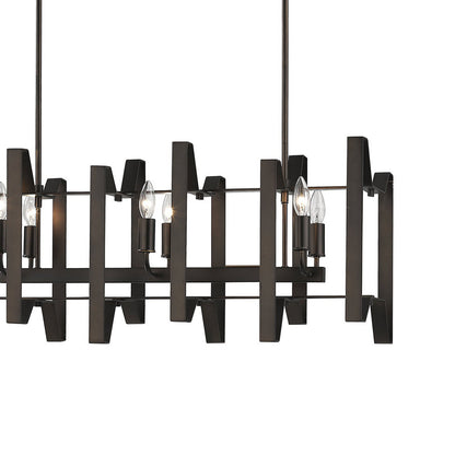 Marsala Linear Chandelier in Detail.