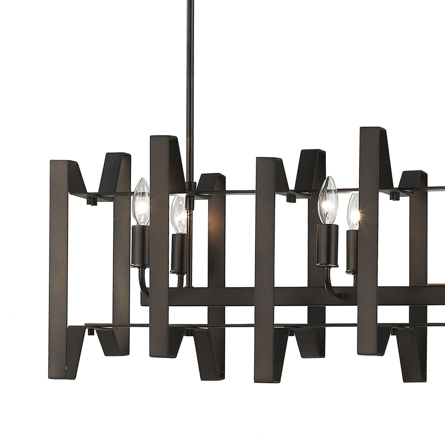 Marsala Linear Chandelier in Detail.