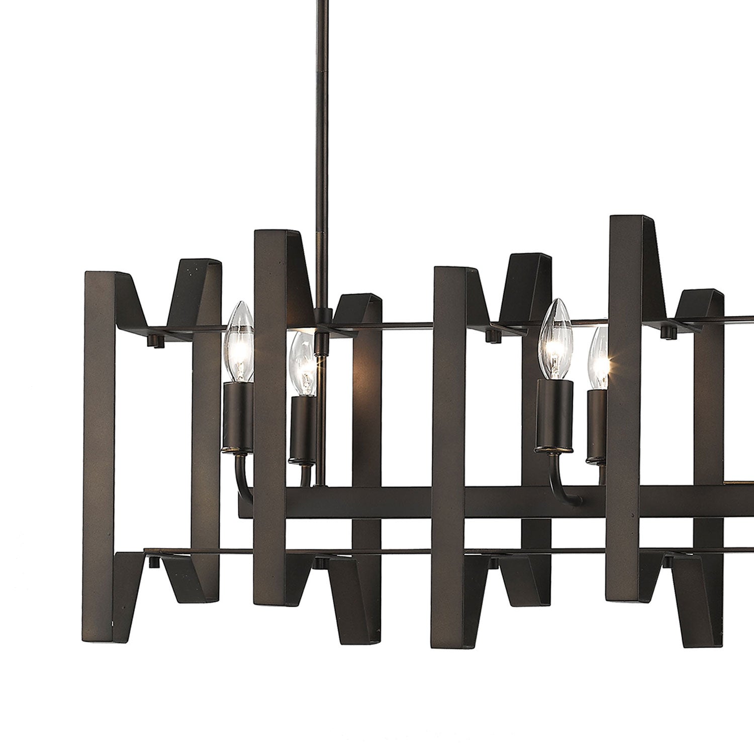 Marsala Linear Chandelier in Detail.