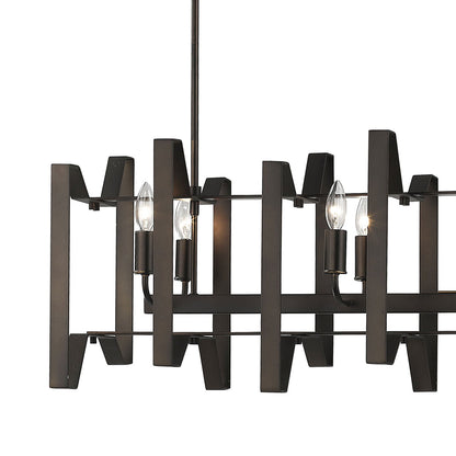 Marsala Linear Chandelier in Detail.