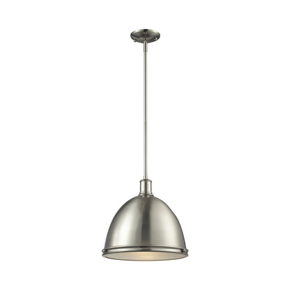 Mason Pendant Light in Brushed Nickel (13-Inch).