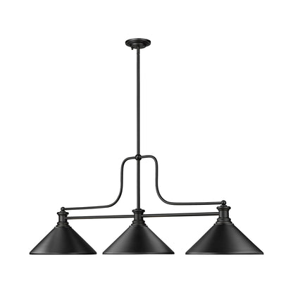 Melange Cone Billiard Pendant Light in Detail.