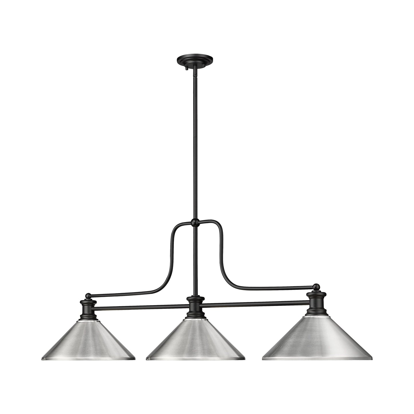 Melange Cone Billiard Pendant Light in Detail.