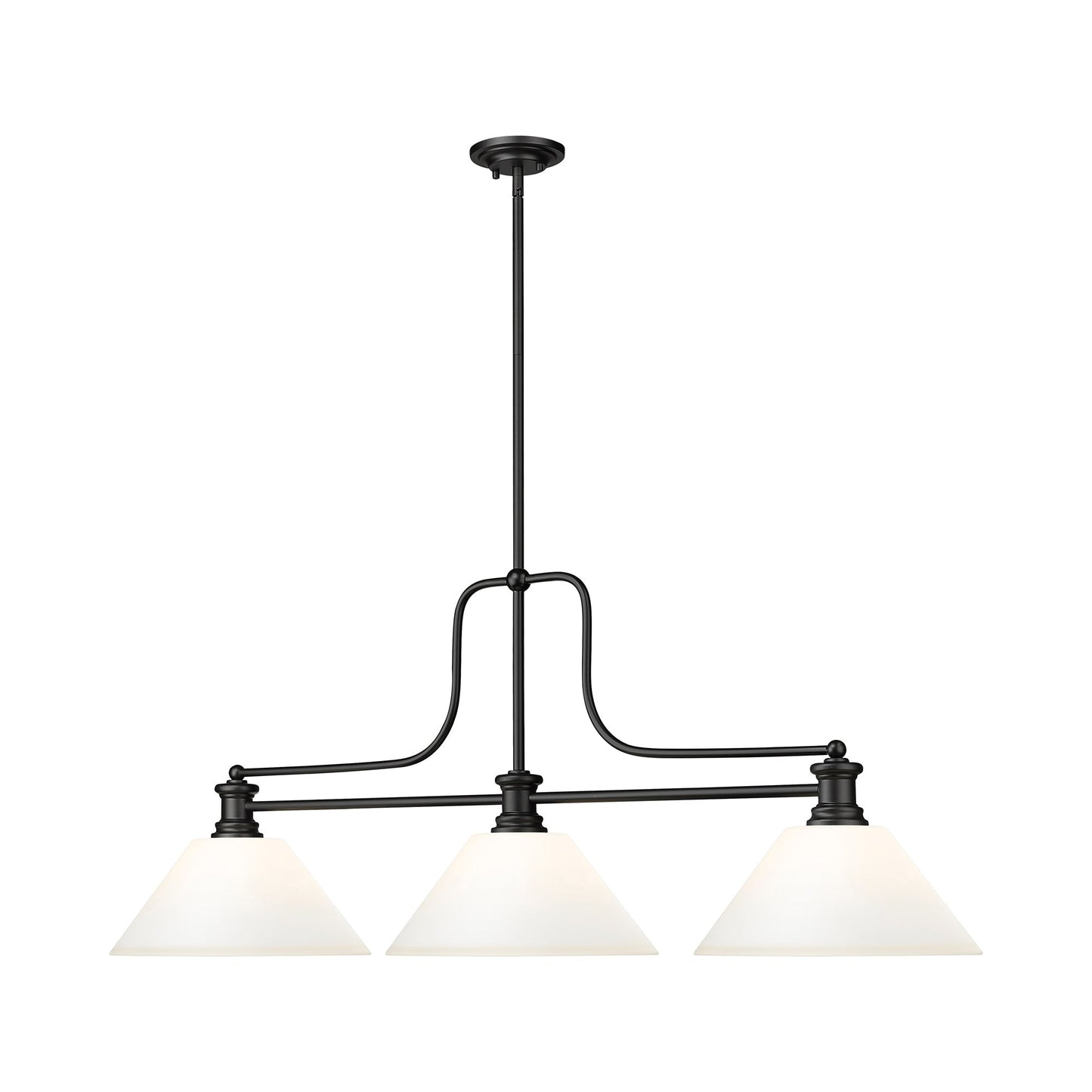 Melange Cone Billiard Pendant Light in Detail.