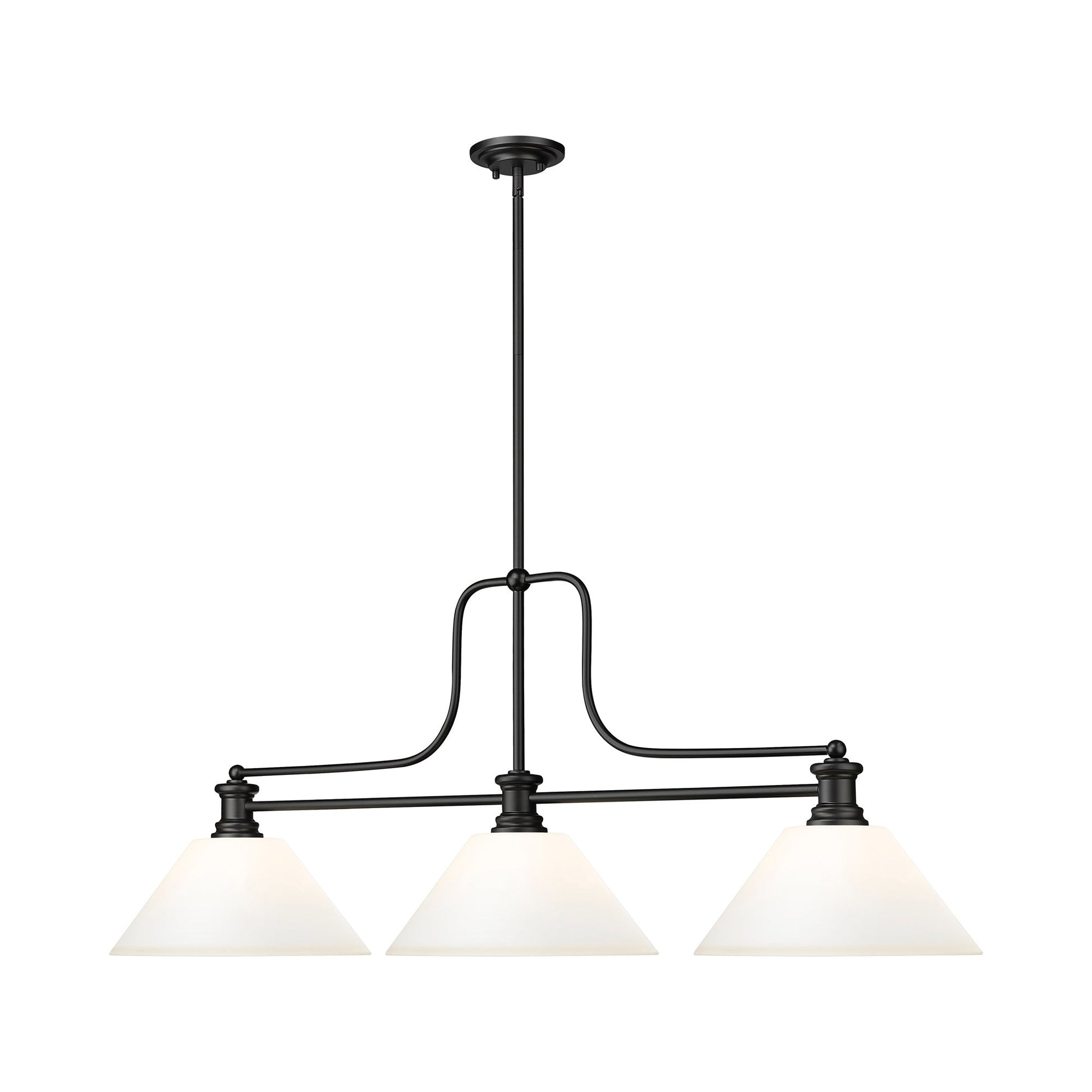 Melange Cone Billiard Pendant Light in Detail.