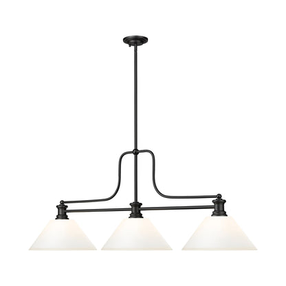 Melange Cone Billiard Pendant Light in Detail.