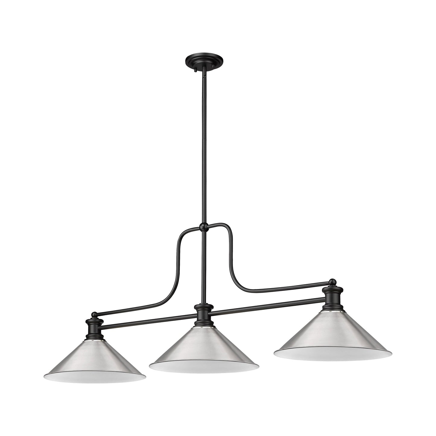 Melange Cone Billiard Pendant Light in Detail.