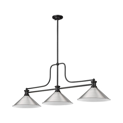 Melange Cone Billiard Pendant Light in Detail.