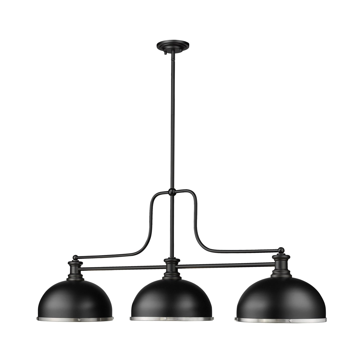 Melange Dome Billiard Pendant Light in Detail.