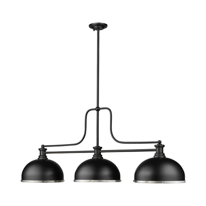 Melange Dome Billiard Pendant Light in Detail.