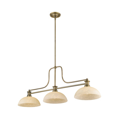 Melange Dome Billiard Pendant Light in Detail.