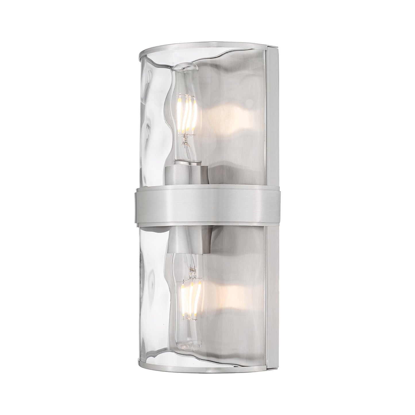 Meridian Wall Light in Brushed Nickel (12-Inch).