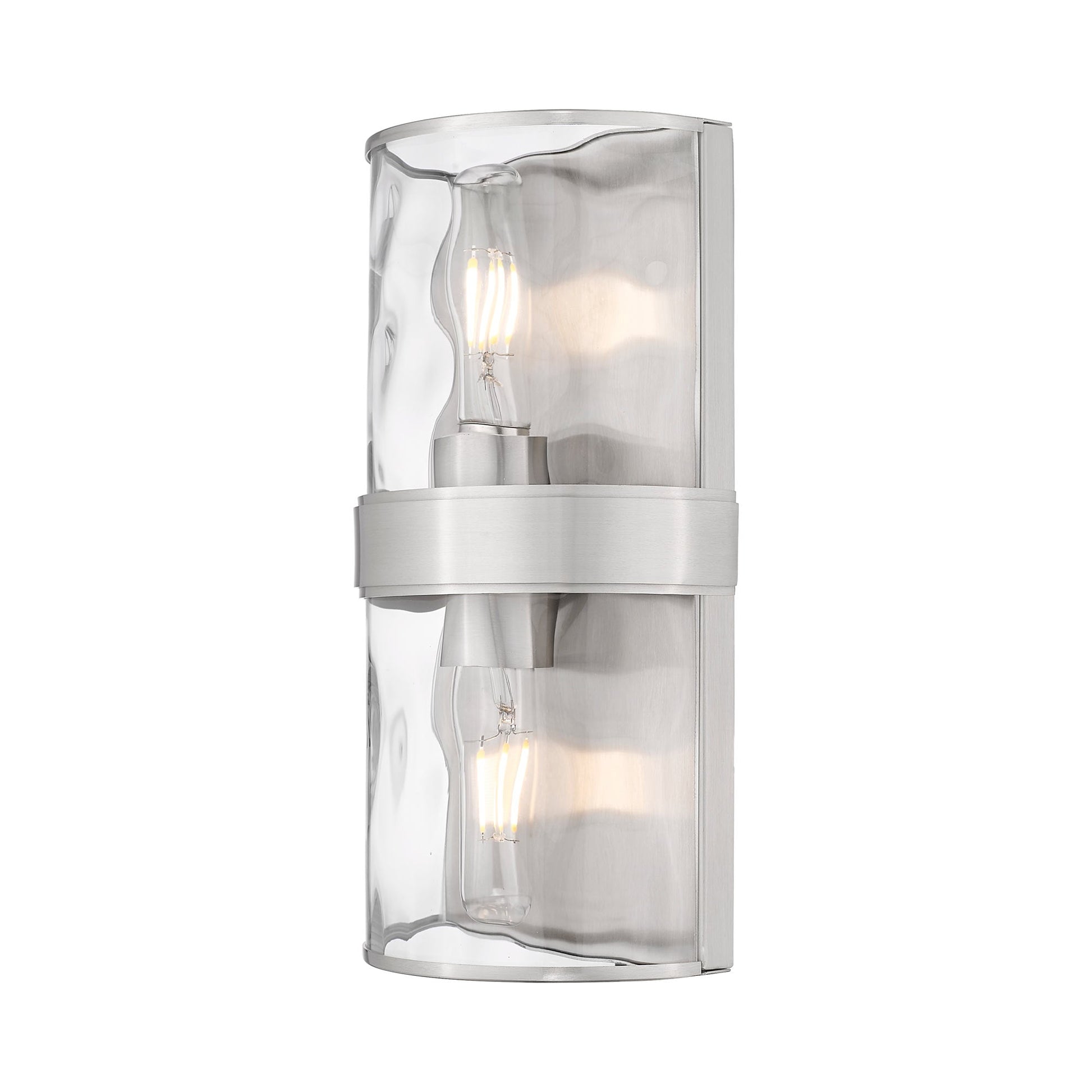 Meridian Wall Light in Brushed Nickel (12-Inch).