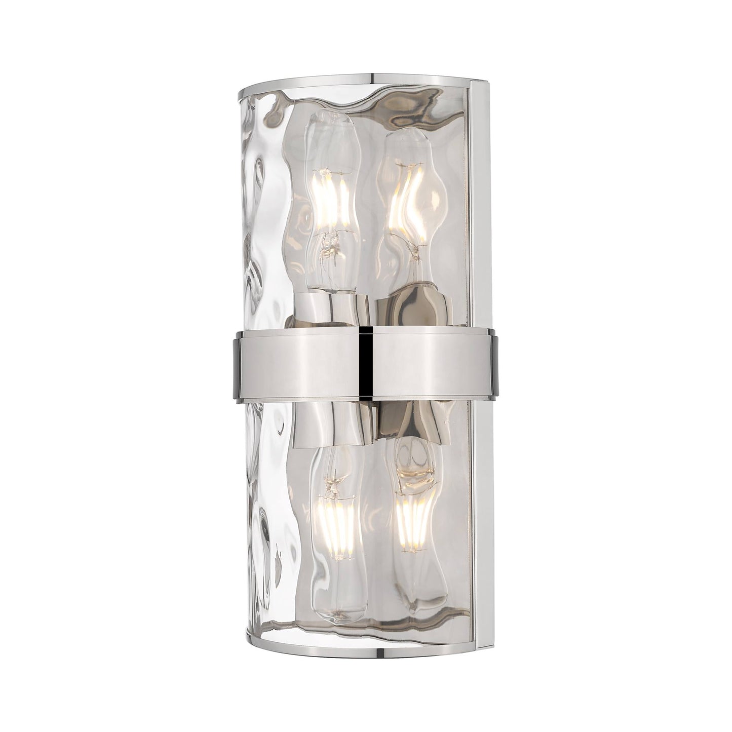Meridian Wall Light in Polished Nickel (12-Inch).