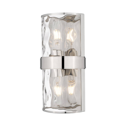 Meridian Wall Light in Polished Nickel (12-Inch).