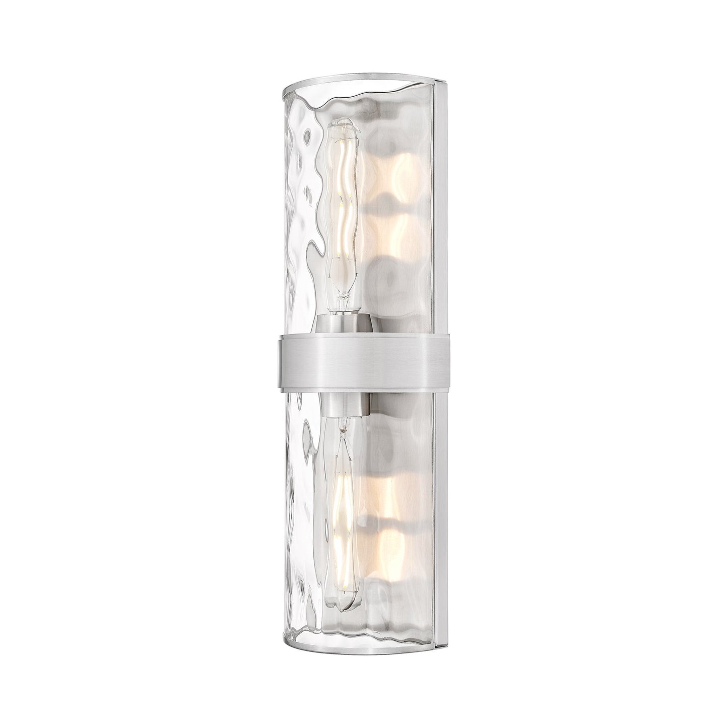 Meridian Wall Light in Brushed Nickel (18.25-Inch).