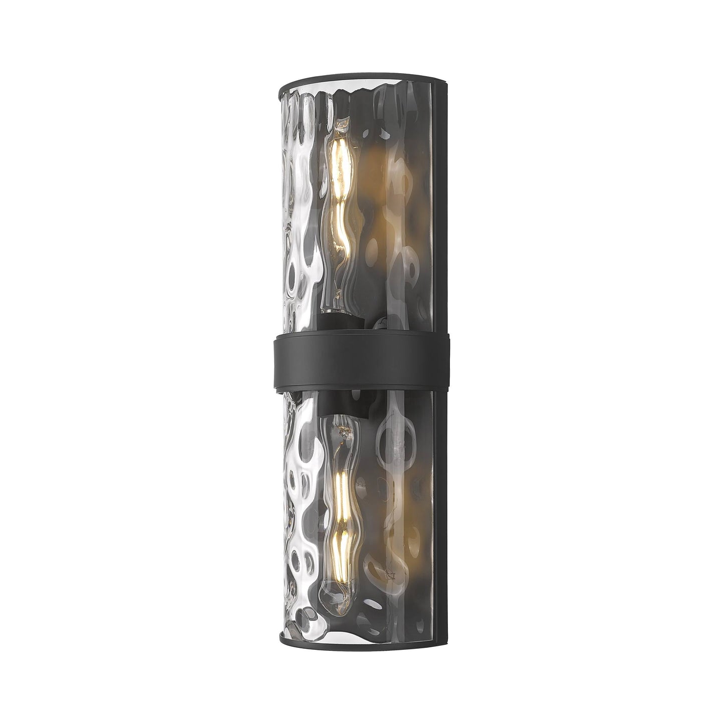 Meridian Wall Light in Matte Black (18.25-Inch).