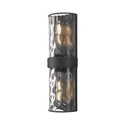 Meridian Wall Light in Matte Black (18.25-Inch).