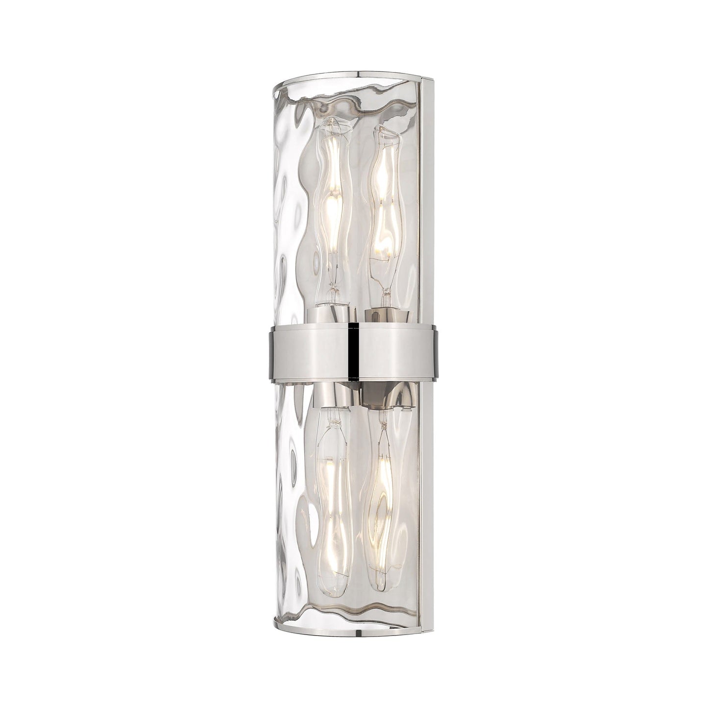 Meridian Wall Light in Polished Nickel (18.25-Inch).