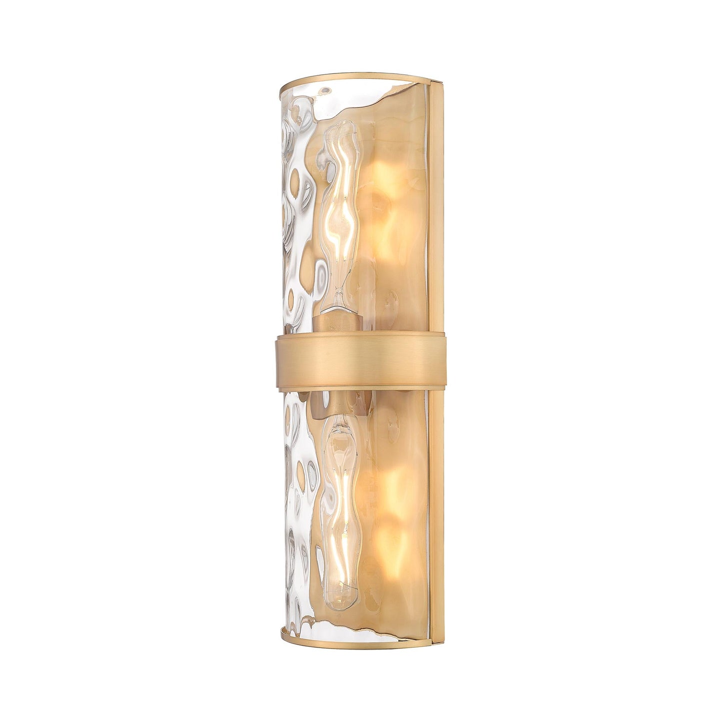 Meridian Wall Light in Rubbed Brass (18.25-Inch).