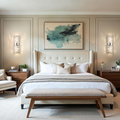 Meridian Wall Light in bedroom.