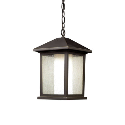 Mesa Outdoor Pendant Light in Oil Rubbed Bronze (15.25-Inch).
