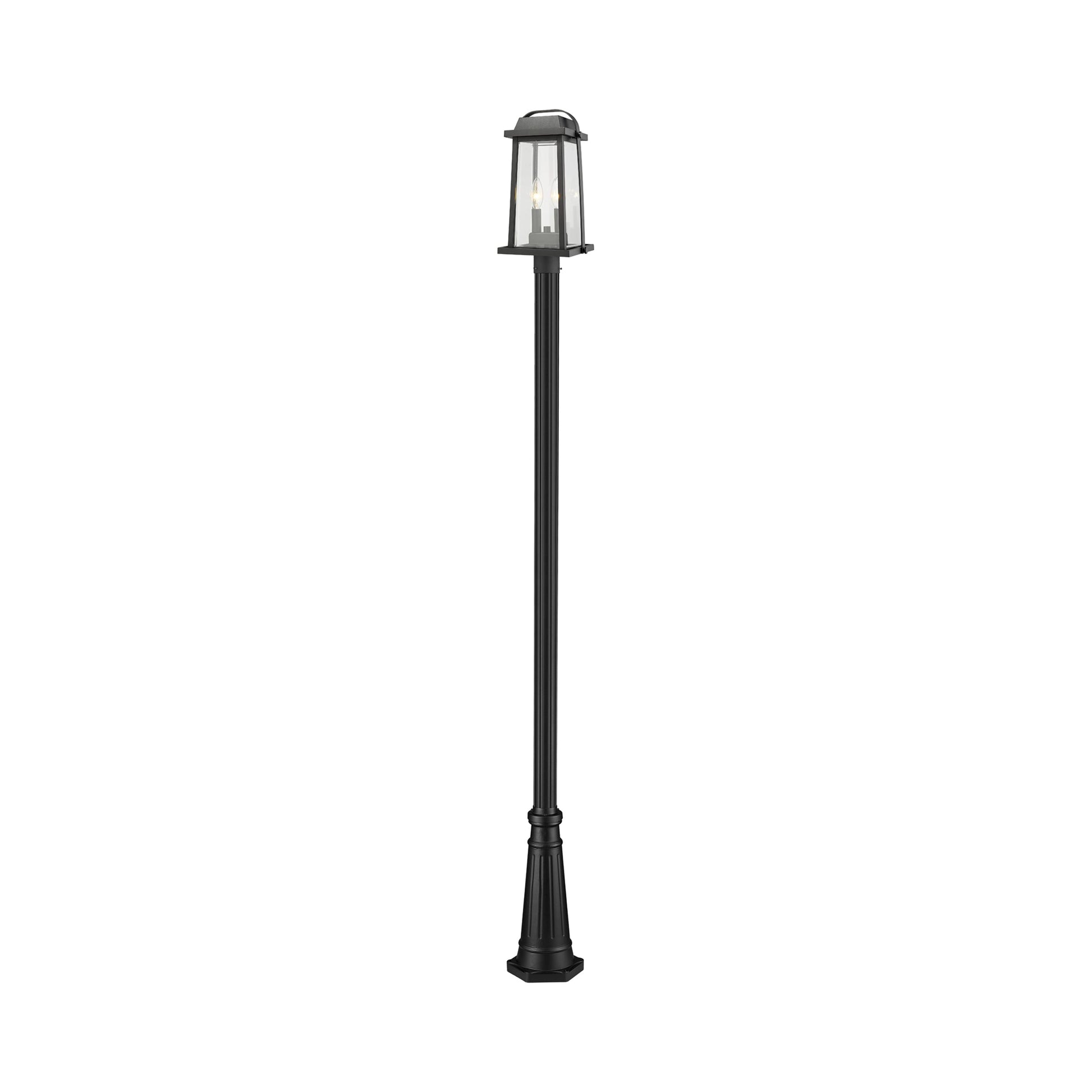 Millworks 519P Outdoor Post Light in Black.